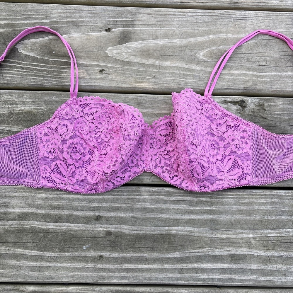 b.tempted by Wacoal Ciao Bella Balconette Bra Pink-Purple 34DD 953144